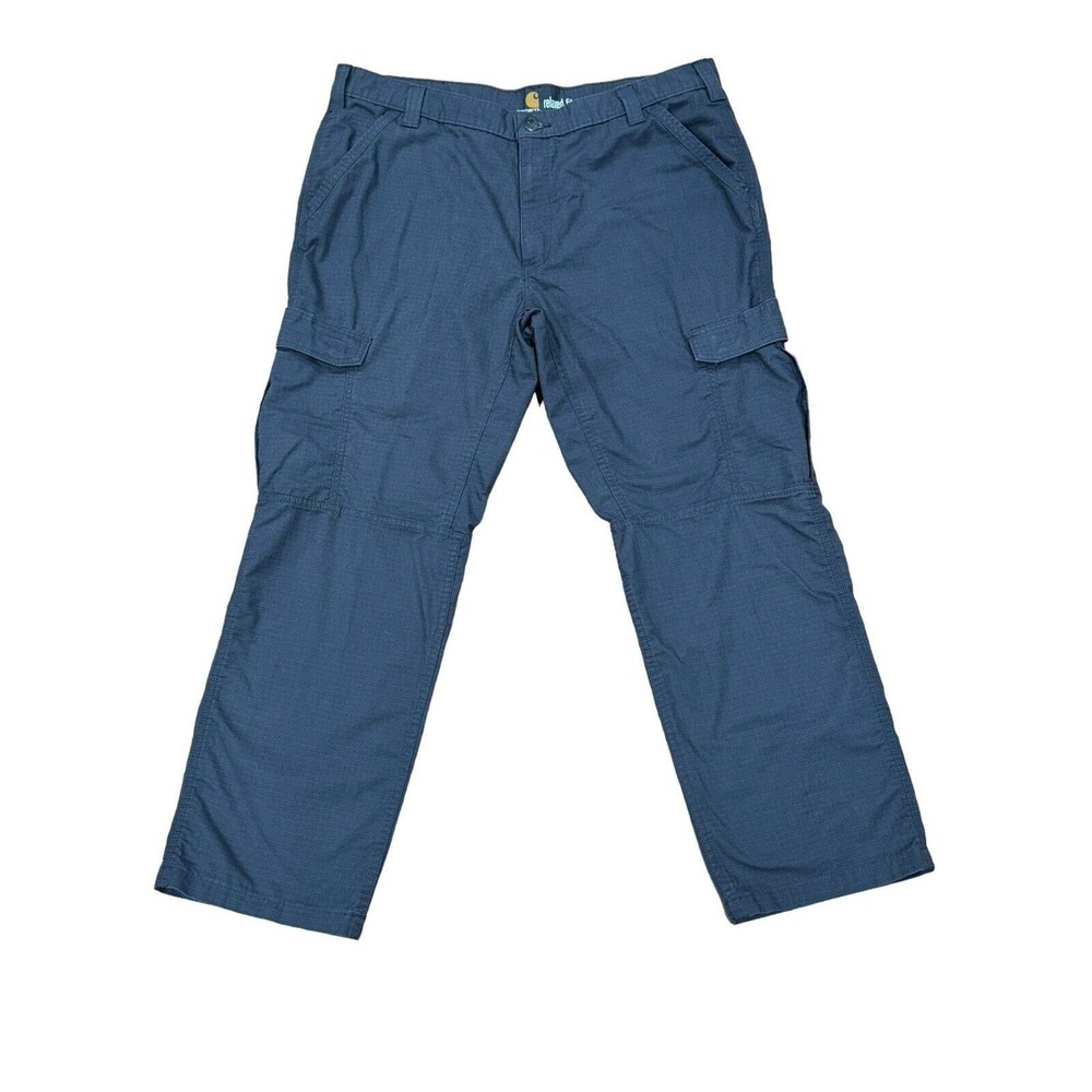 Carhartt Mens Force Relaxed Fit Work Pant 40x30 Ripstop Cargo Pockets Gray